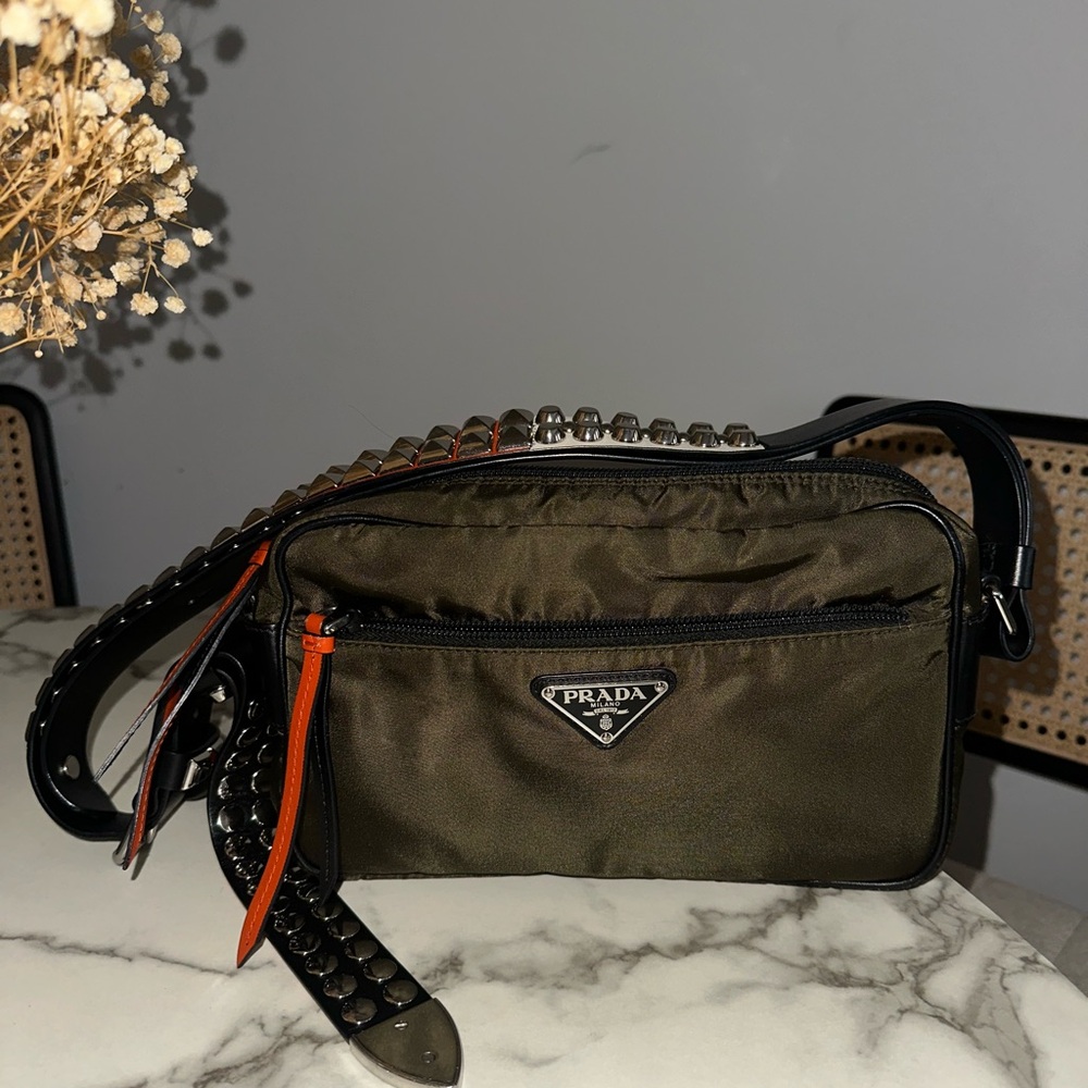 Prada Olive Green Crossbody Bag